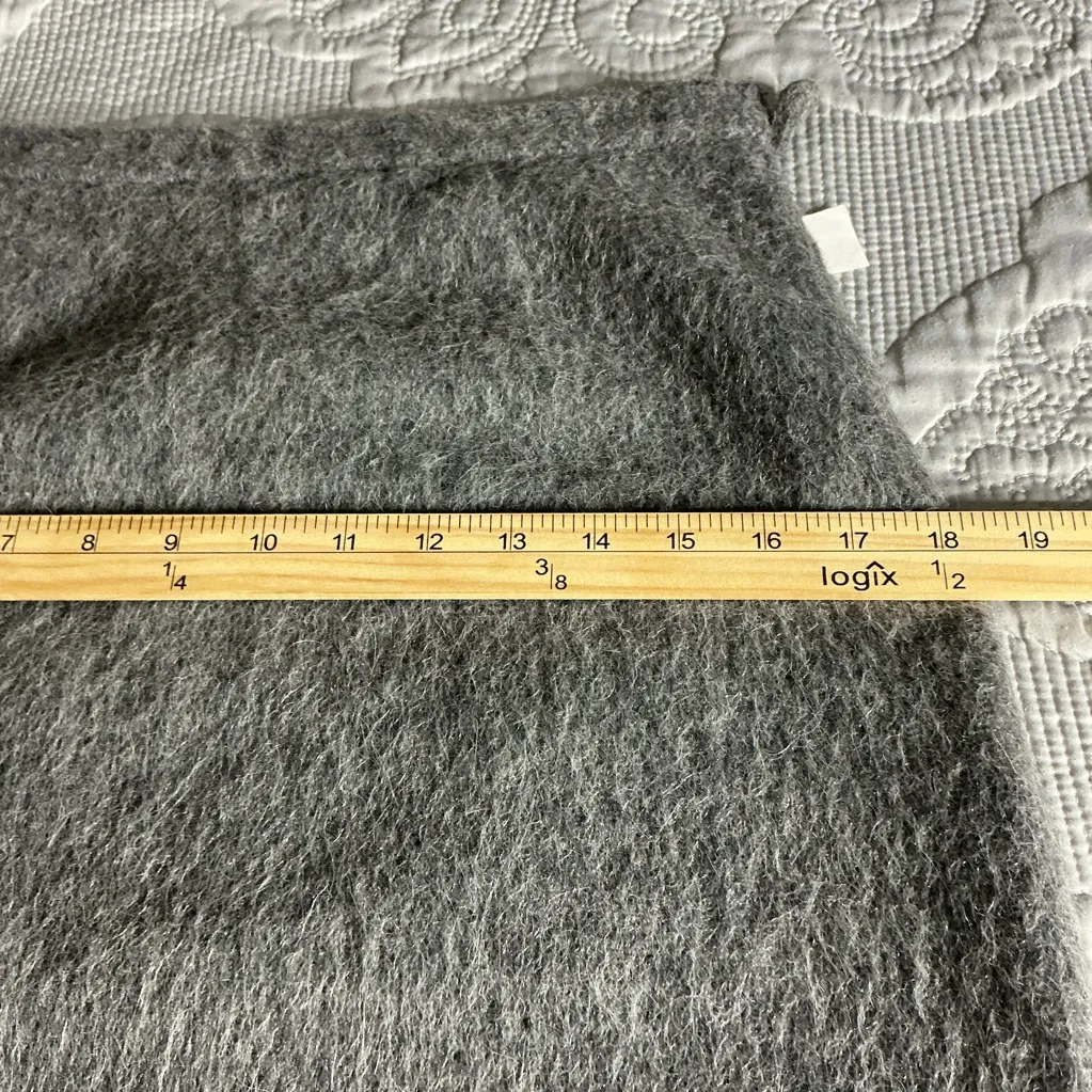 Y2k 90;s vintage J. Crew gray 100 acetato Wool Blend size 6 - Image 9