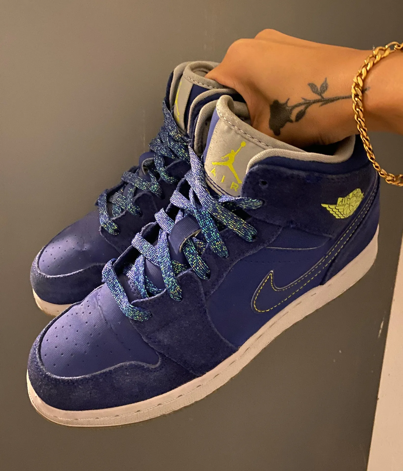 Jordan Air  1 Retro Mid GG ‘Deep Royal Blue’ - Image 3