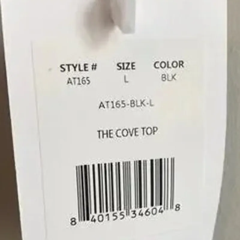 NWT Andie Swim The Cove Bikini Top Checkered Print Removable Cups L Black White - Image 8