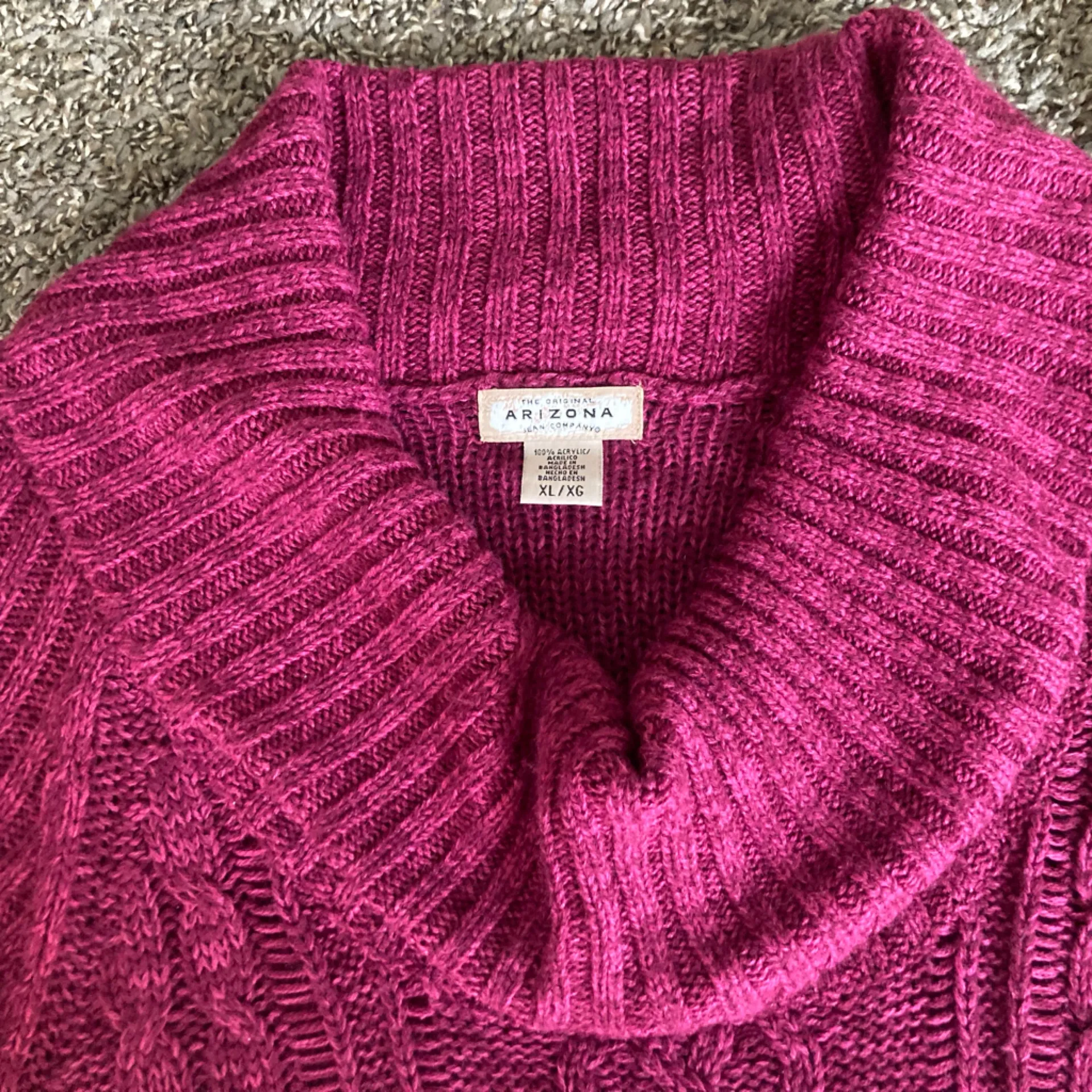 Arizona Jean Company Magenta Cowl Neck Sweater - Image 8