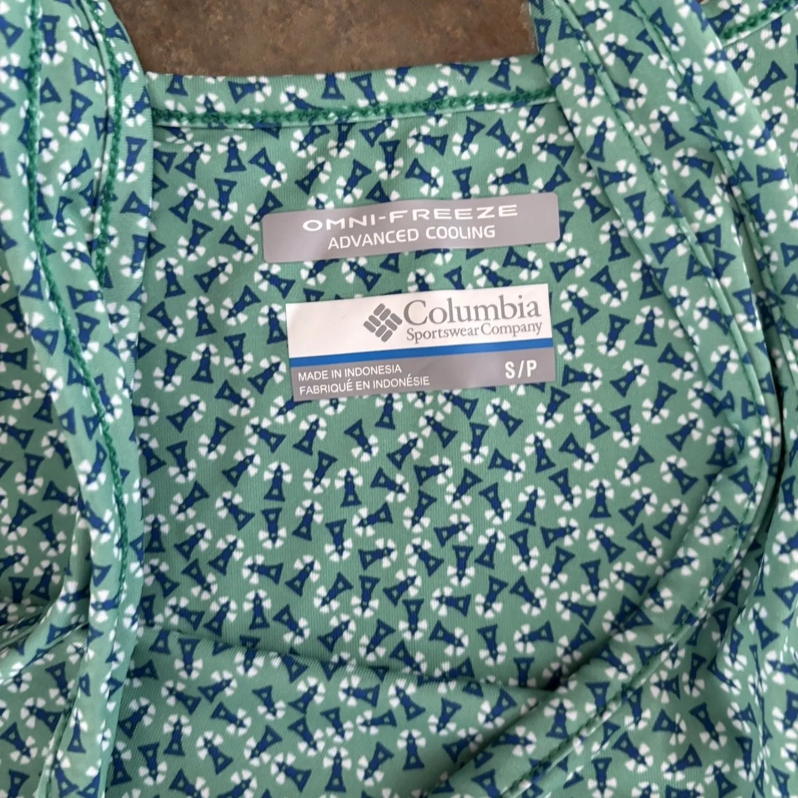 Columbia Dress Womens Size Small Omni Freeze Advanced Cooling Green Blue NWT - Image 3