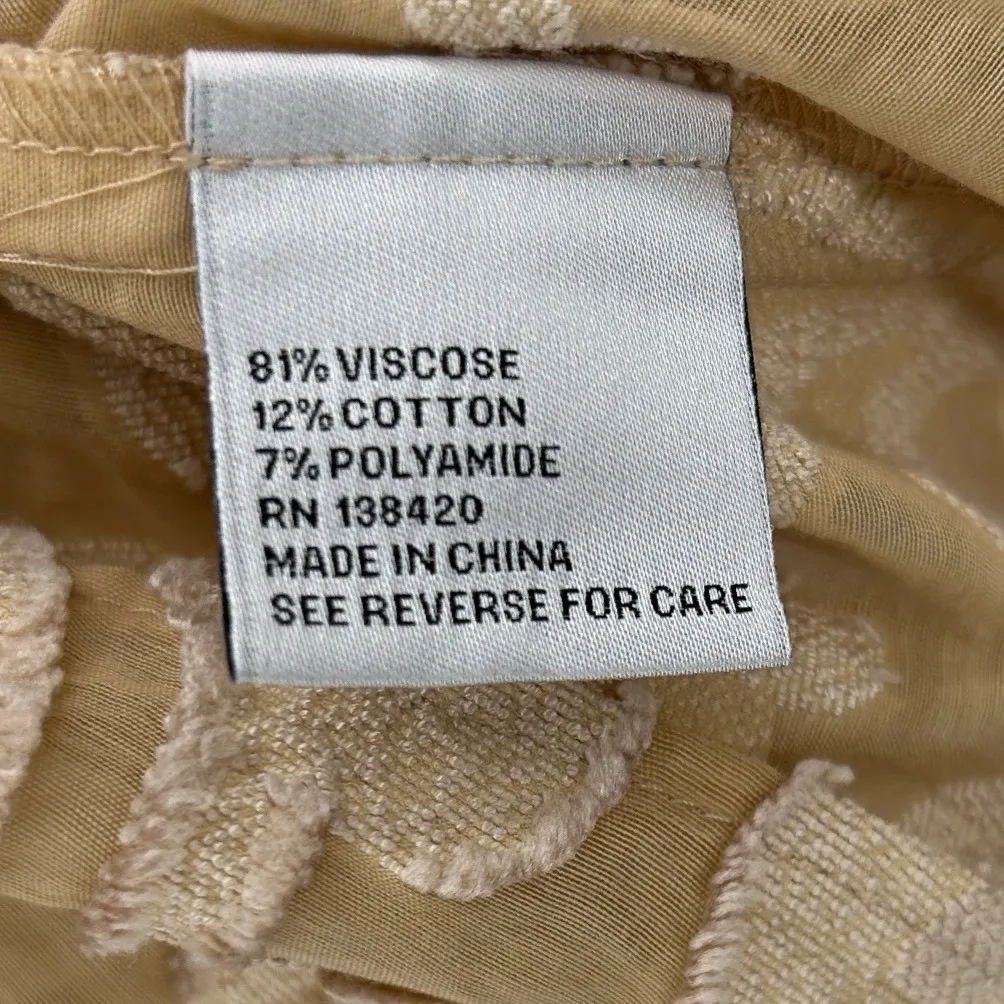 PER SE CARLISLE Floral Embroidered Tassel Tie Long Sleeve Blouse Shirt Size 8 - Image 4