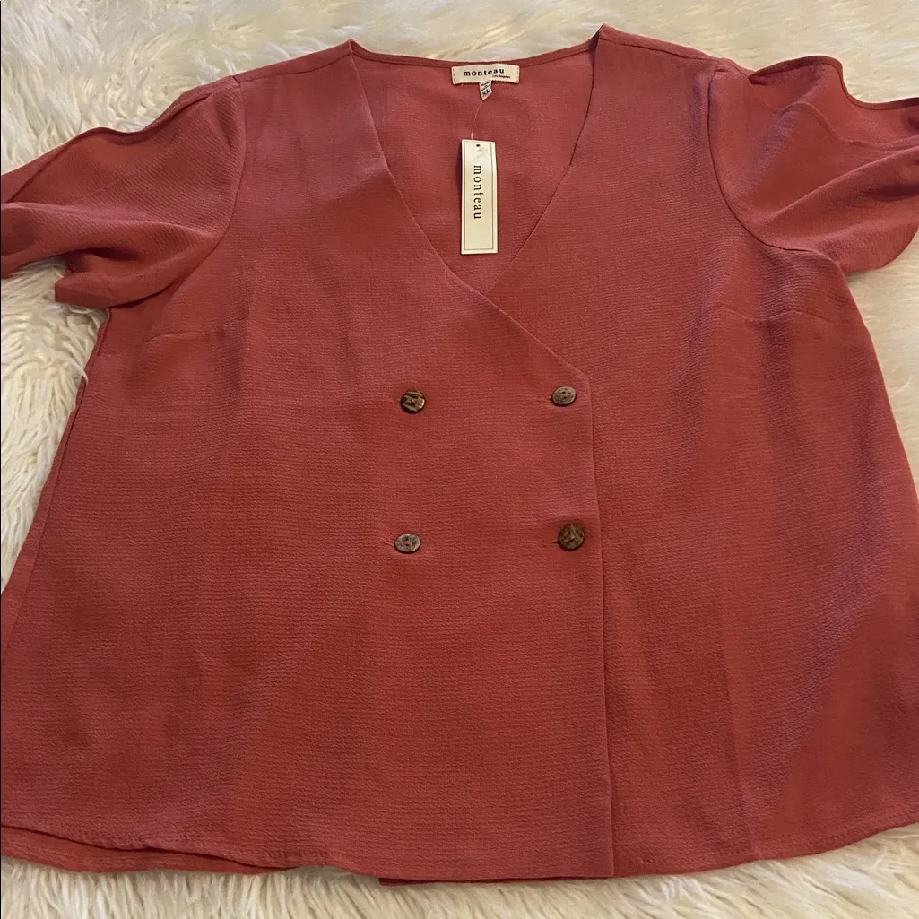 Manteau  Double-Breasted Blouse size XL brand new length 25” bust 38” - Image 6
