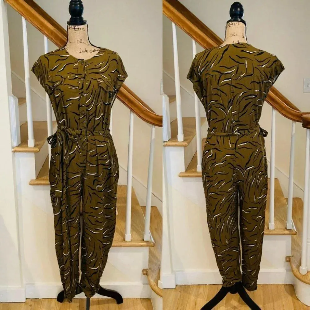 Anthropologie Corey Lynn Calter Cody Oliver Tiger Print Jumpsuit - Image 8