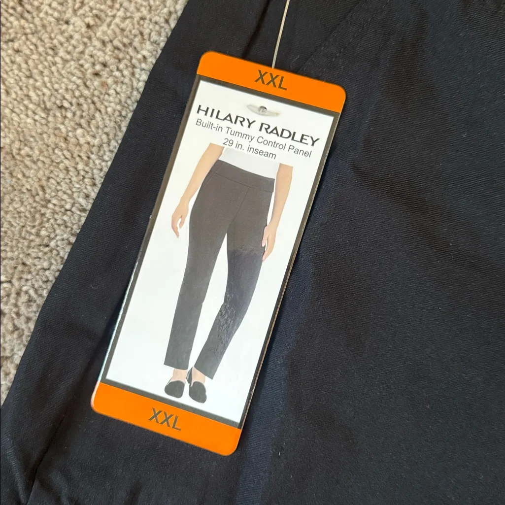 Hilary Radley Black Built-In Tummy Control Panel Pants SIZE XXL - Image 2