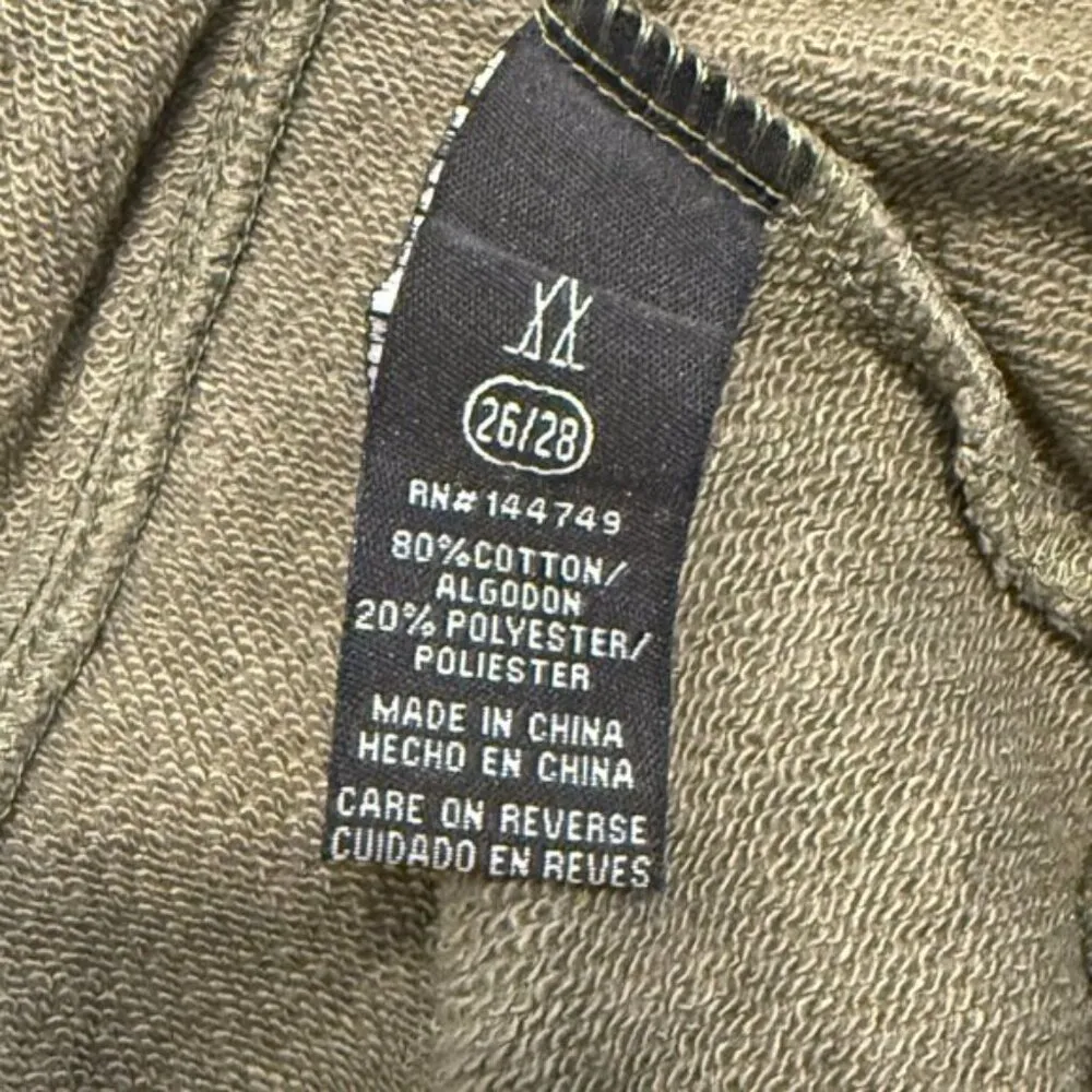 NEW LANY women's 26/28 (3X) lace up thick pullover hoodie sweatshirt green/black Green - Image 3