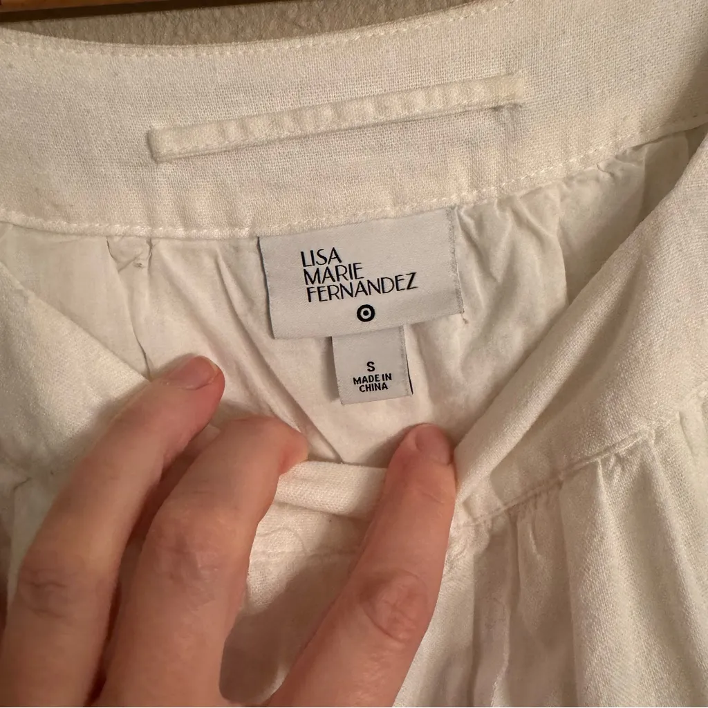 LISA MARIE FERNANDEZ x Target Ric‎ Rac Dress White - Image 6