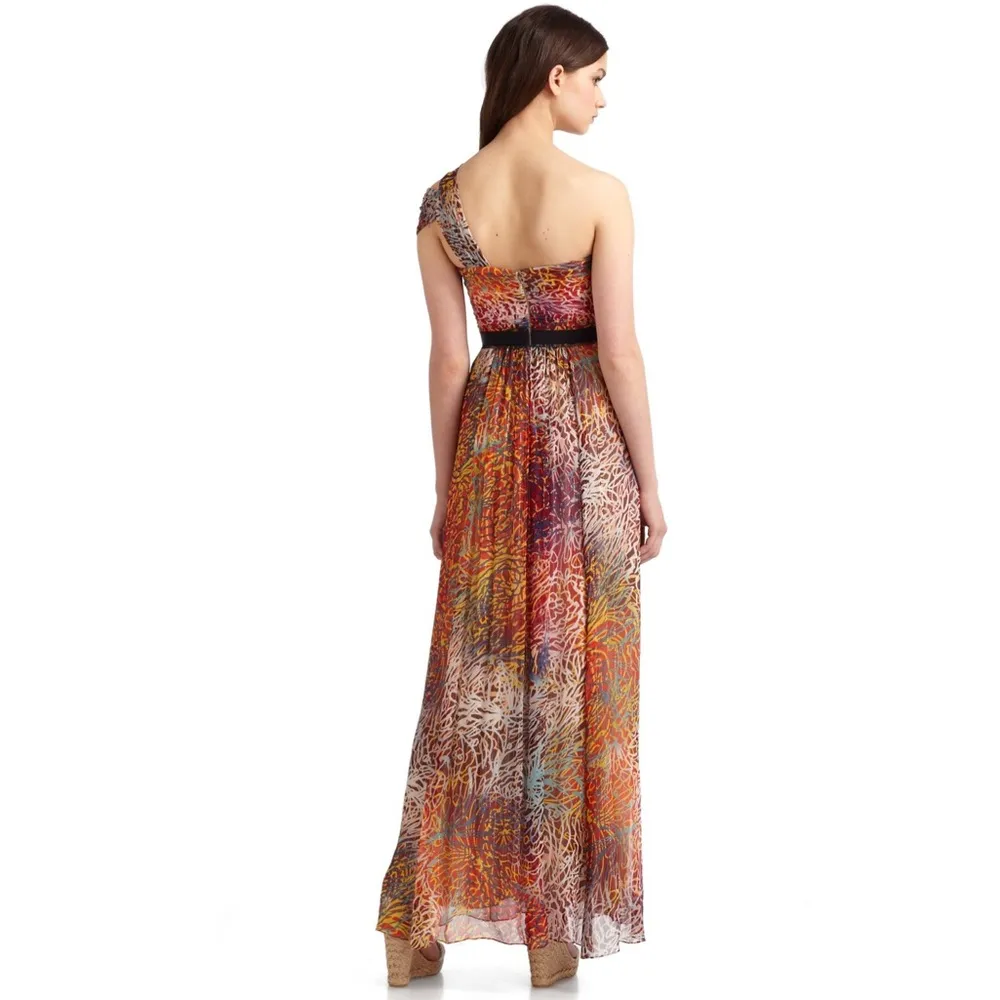 BCBGMaxAzria Inga One-Shoulder Silk Dress - Image 2