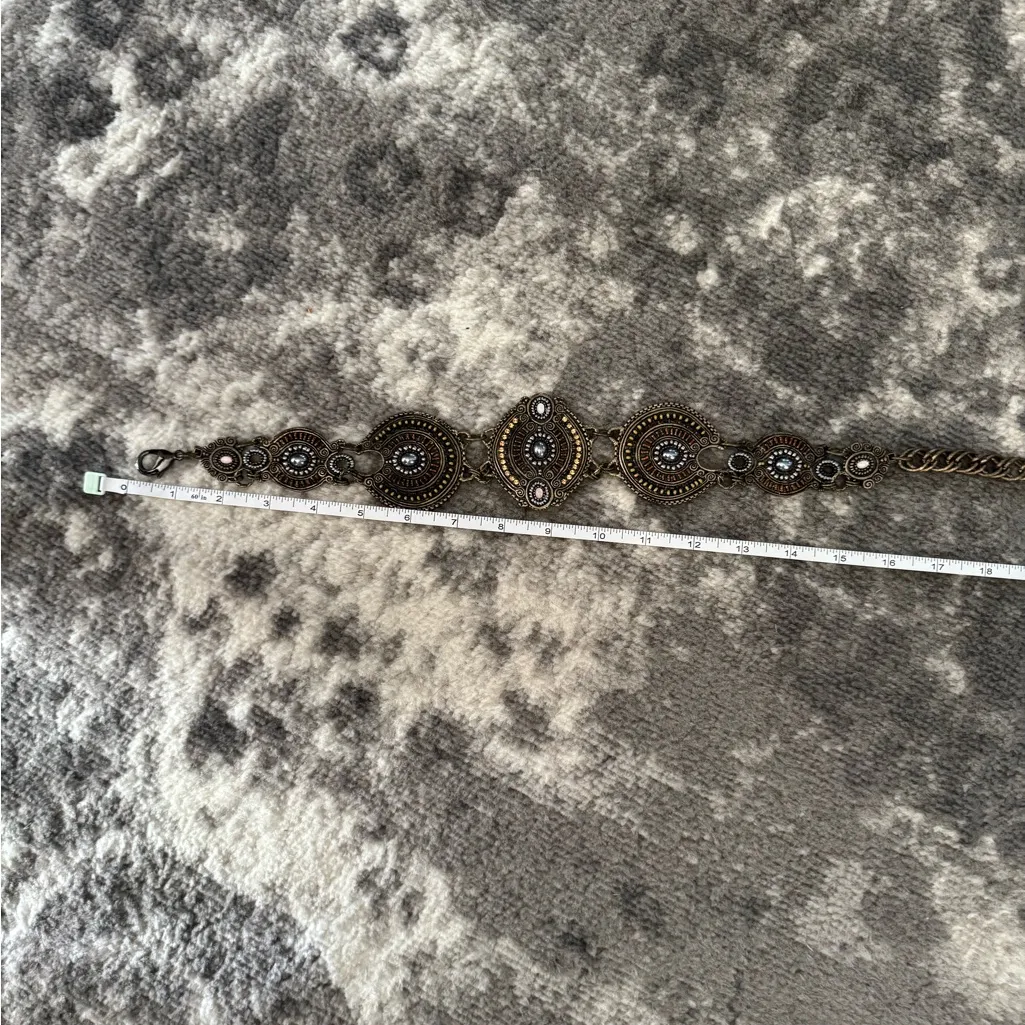 Chico's Bronze Chain Belt with Ornate Design - Image 7