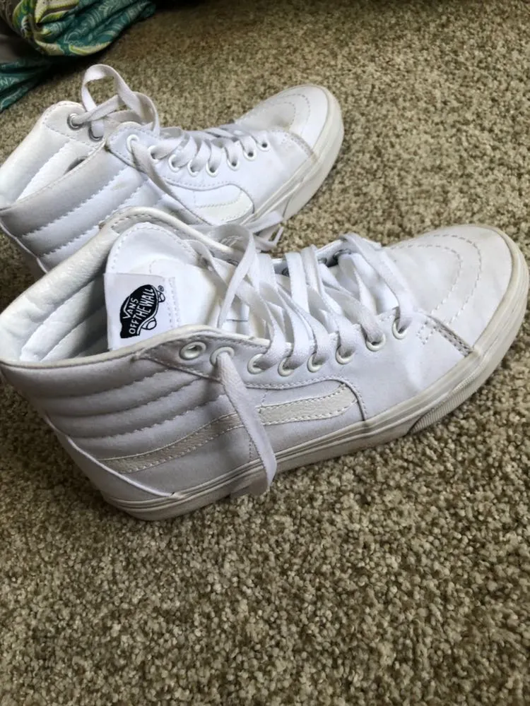 Vans White High Tops - Image 5