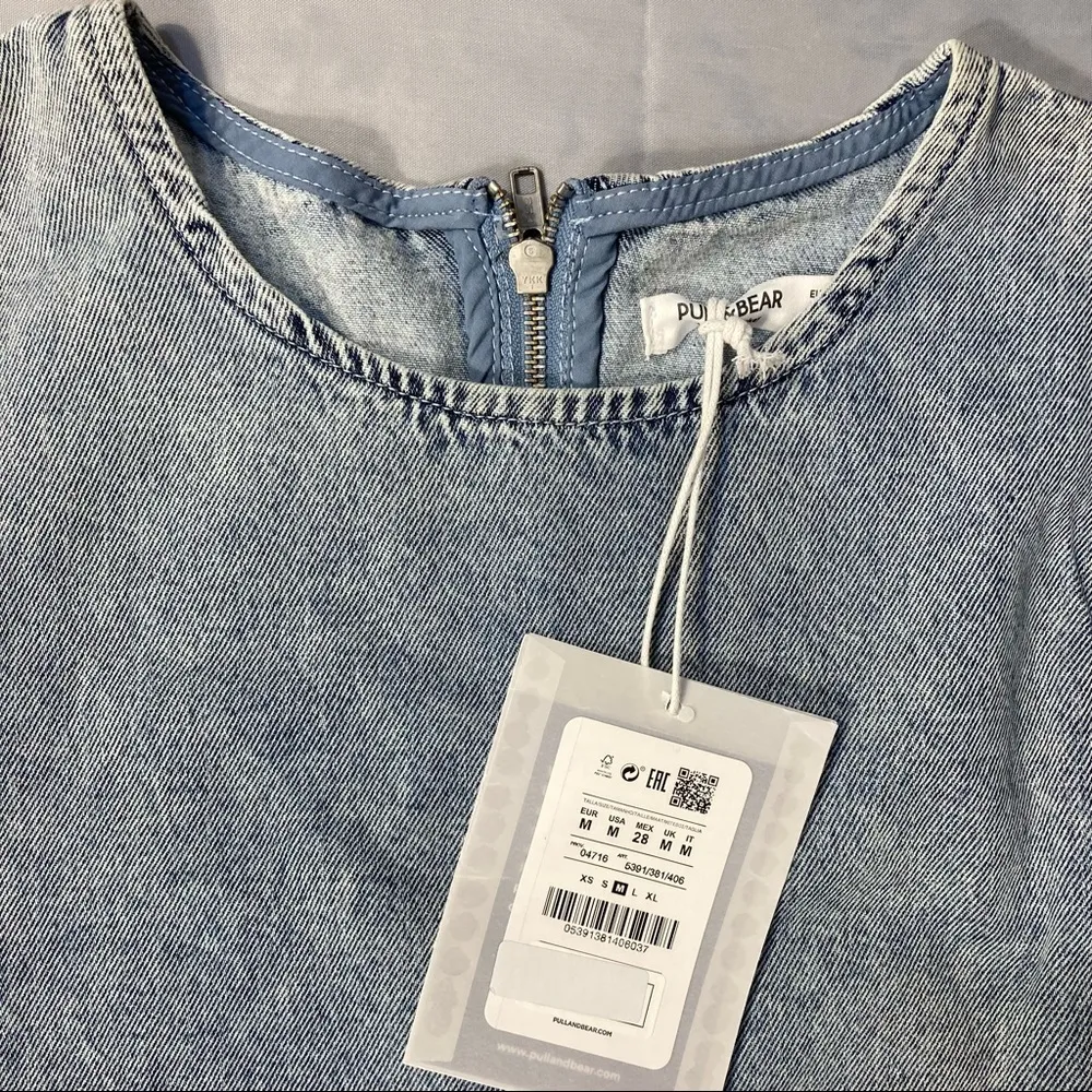 NWT Pull&Bear Denim Dress With Full Sleeves - Image 8