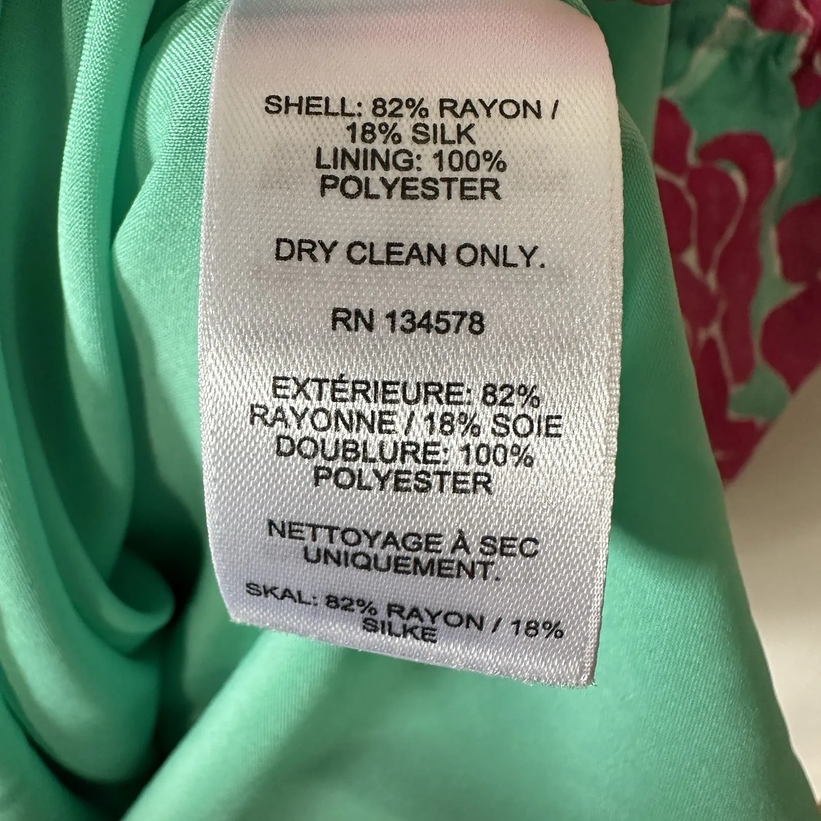 Vineyard Vines Kentucky Derby Painted Rose Ruffle Mini Dress Size 4 Silk Blend‎ - Image 6