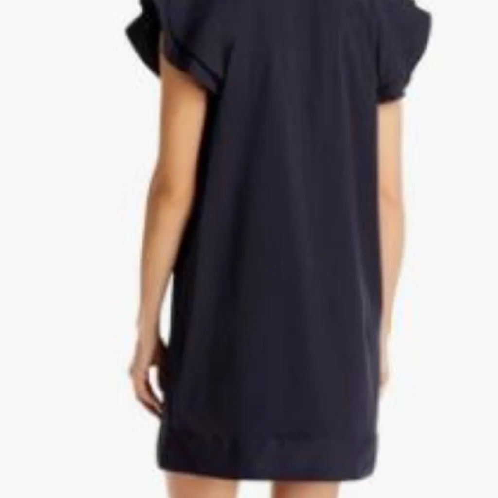Vineyard Vines Harbour Flutter Dark Navy‎ Blue Tunic Dress Medium - Image 11
