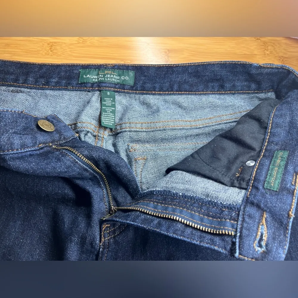 LRL Ralph Lauren Jeans CO. Women's Classic Bootcut Mid Rise Blue Jeans|Size:8 - Image 13