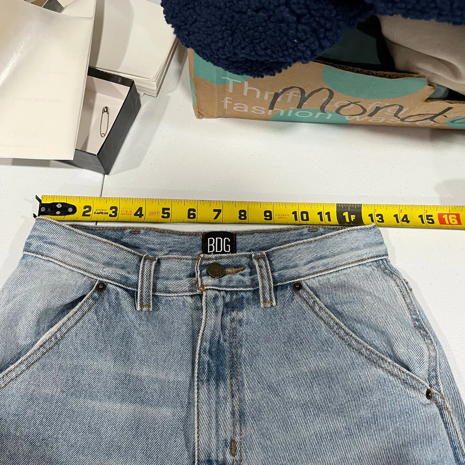 BDG Urban Outfitters High Rise Carpenter Jeans 100% Cotton Womens 26 - Image 7