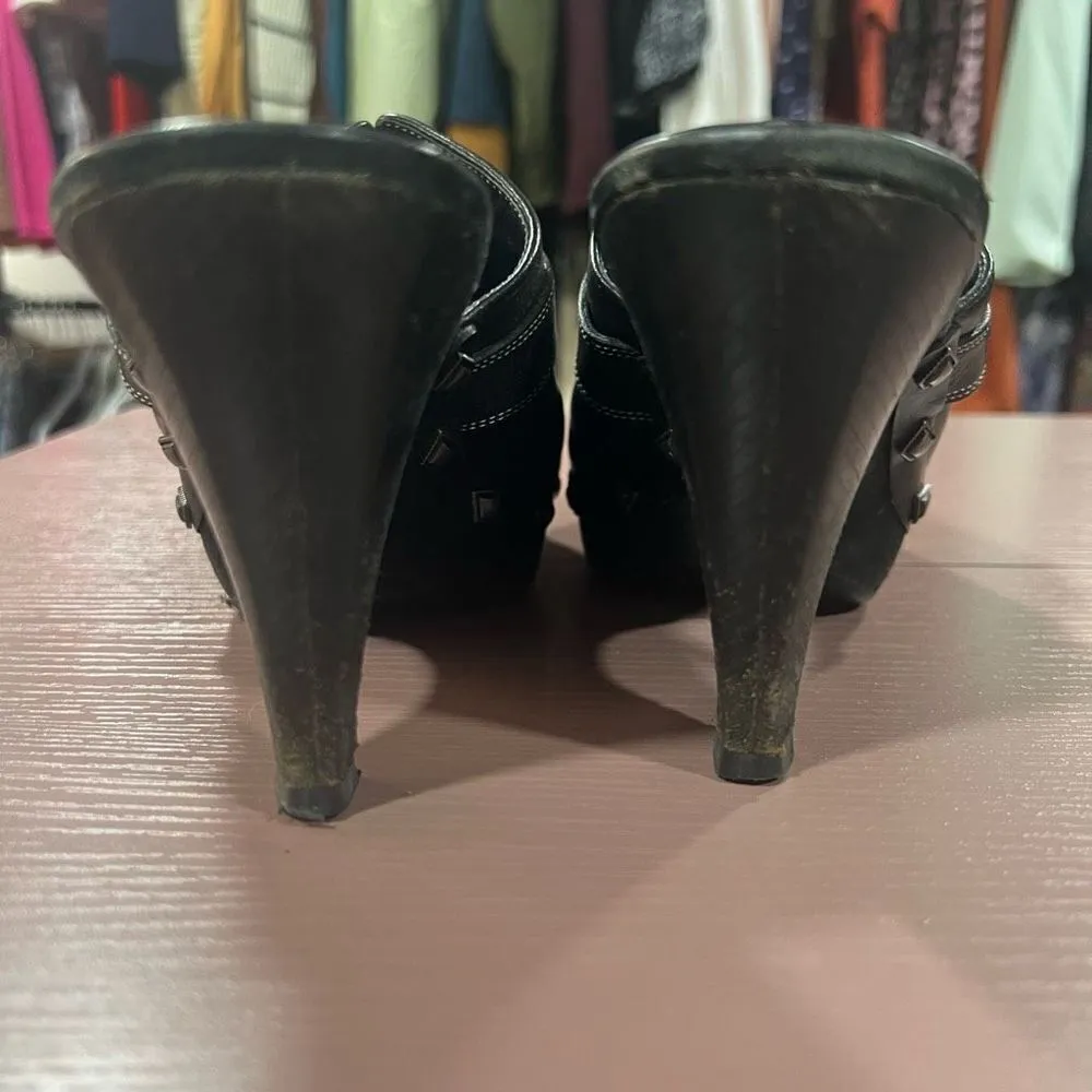 Cole Haan Tova Studded Suede Heeled Mules - Image 6