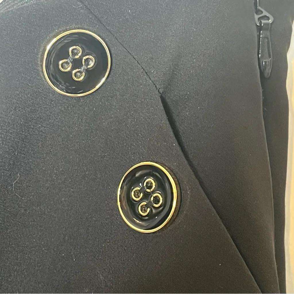 Torrid Size 14 R Wide Leg Studio Refined Crepe High Rise Sailor Pants Black - Image 7