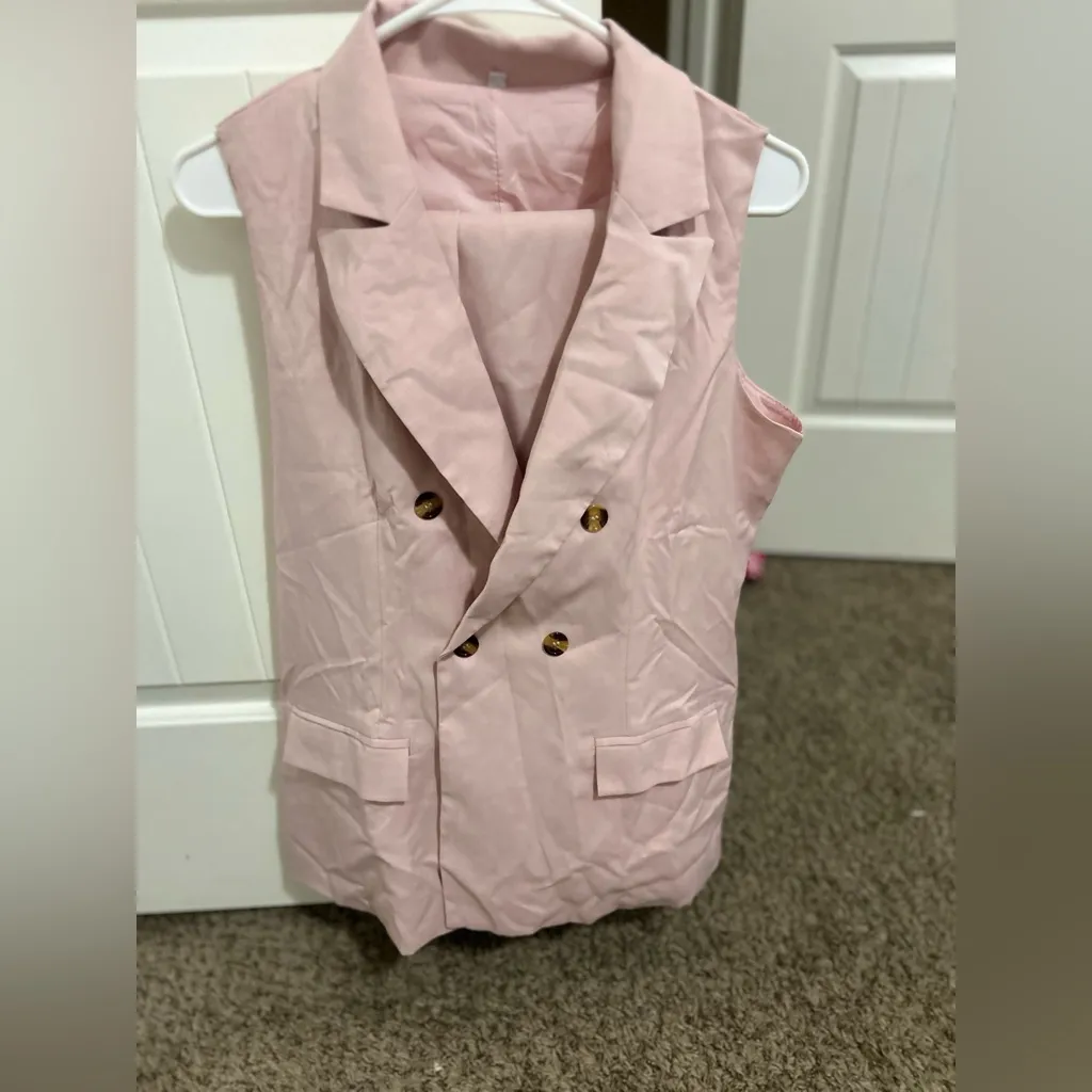 Elegant Pink Women's Jumpsuit Size M - Image 2