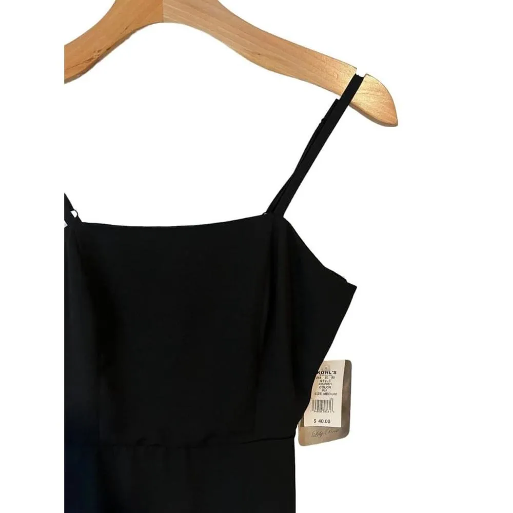 Lily Rose Sleeveless Dress Womens Medium Back Mini Spaghetti Strap Classic NEW - Image 3