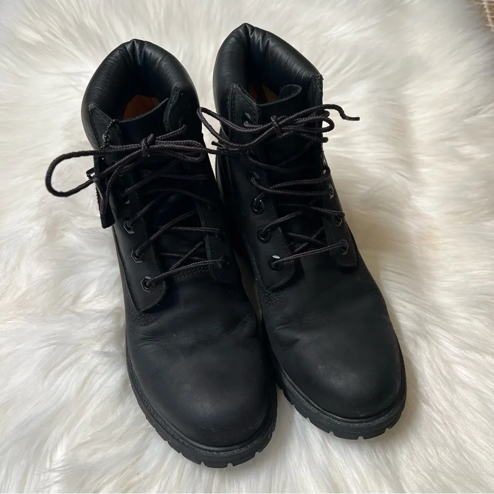 Womens Timberland 6" Premium Boot - Black size 9 - Image 6