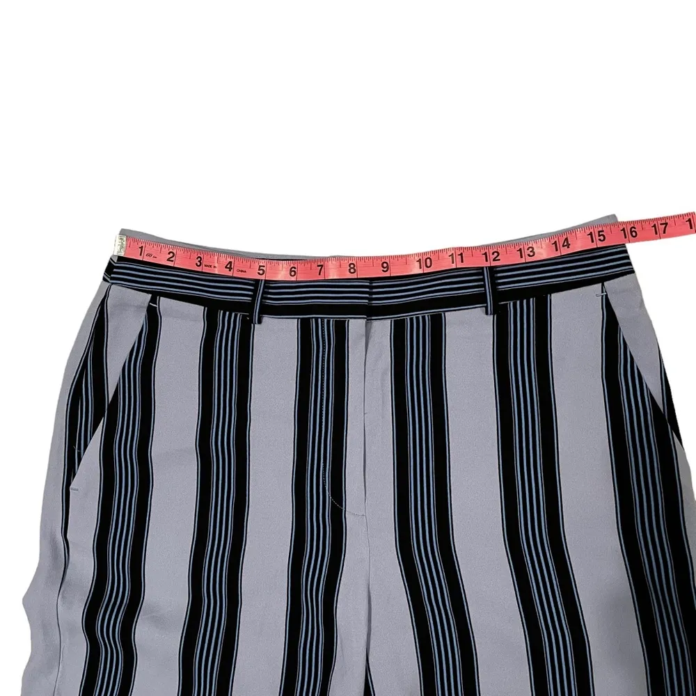 Ann Taylor LOFT Striped Crop Wide Leg Trousers, Sz 8P (missing tie sash) - Image 8