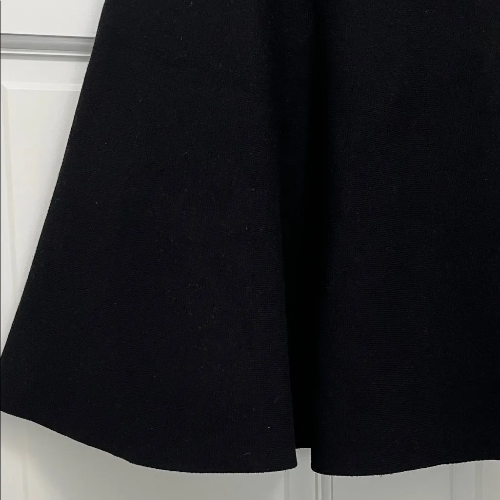Ann Taylor Pull On Black Knit A Line Mini Skirt - Size Small - Image 6