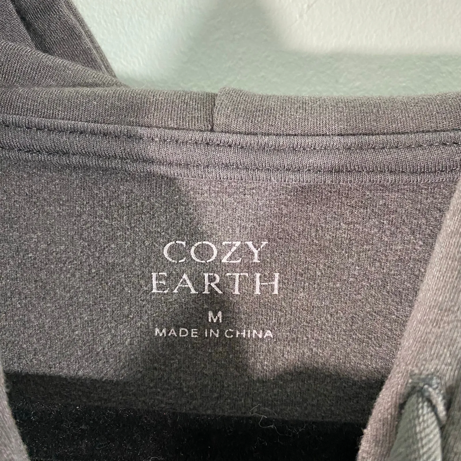 Cozy Earth Women Gray Ultra Soft Bamboo Pullover Hoodie Sweatshirt Size M Size M - Image 4