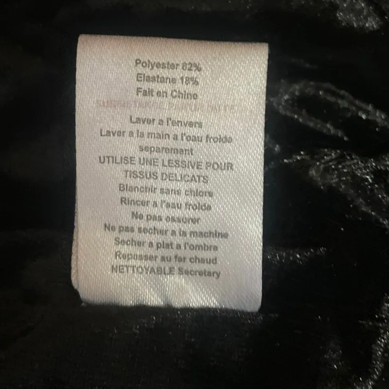 Mink Pink Black Velvet Sweetheart Neck Spaghetti Strap Bustier Crop Top Size S - Image 6