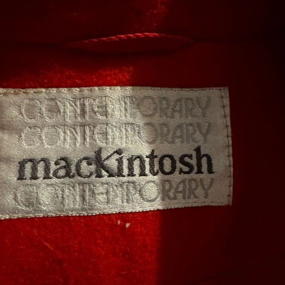 Mackintosh New England Red Vintage Peacoat Jacket Coat Size 8 Made In The USA - Image 7
