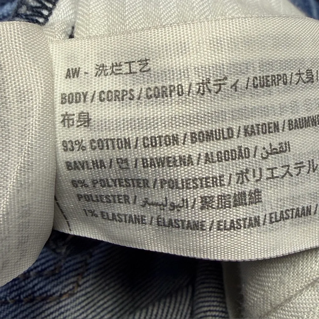 Abercrombie & Fitch The Super Skinny Ankle High Rise Jeans Size 31/12L Distress - Image 9