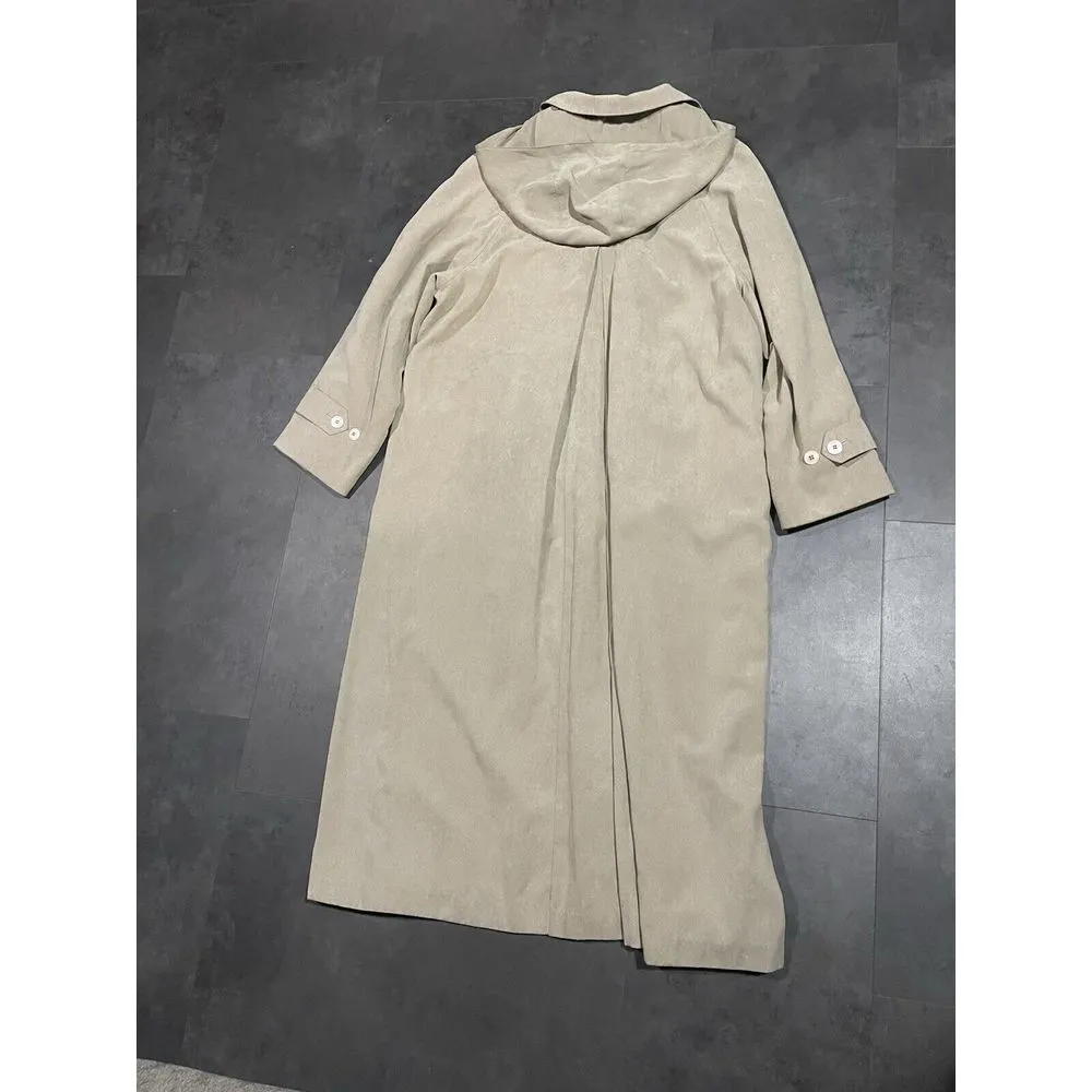 womens london fog Beige Long trench coat‎ Size 8. -200 - Image 6