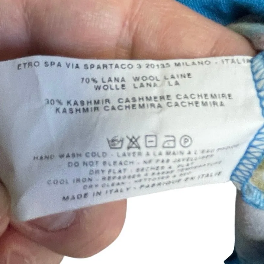 ETRO Bundle of 2 Women’s Y2K Art Print Short Sleeve vneck Mini Dresses Blue - Image 7