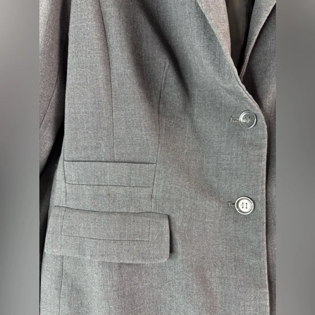 Calvin Klein M Workwear Separate Fitted Gray Blazer - Image 3