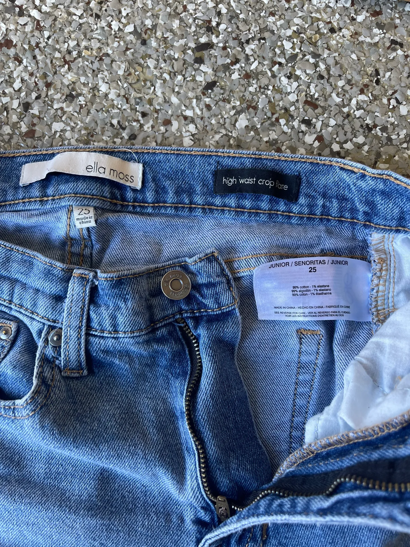 Ella Moss High Waist Cropped Jeans, 25 - Image 4