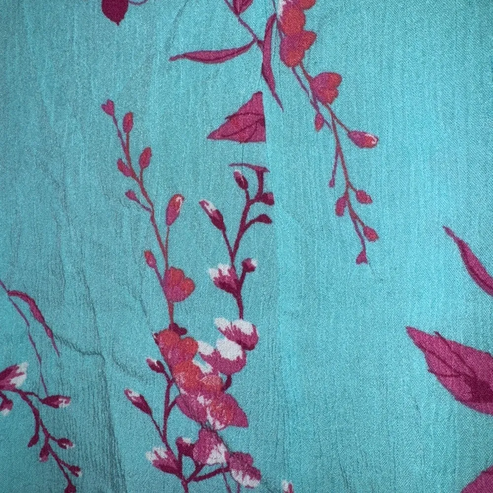 a.n.a Blue Smocked Sleeveless Tank Top - Image 4