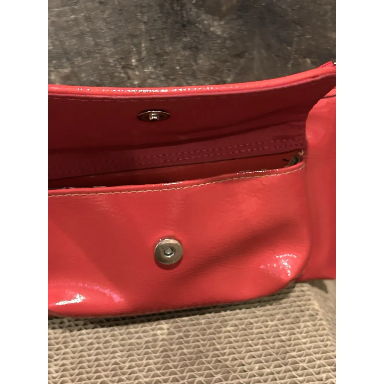 Franco Sarto Red Mini Purse‎ Clutch Wristlet - Image 8