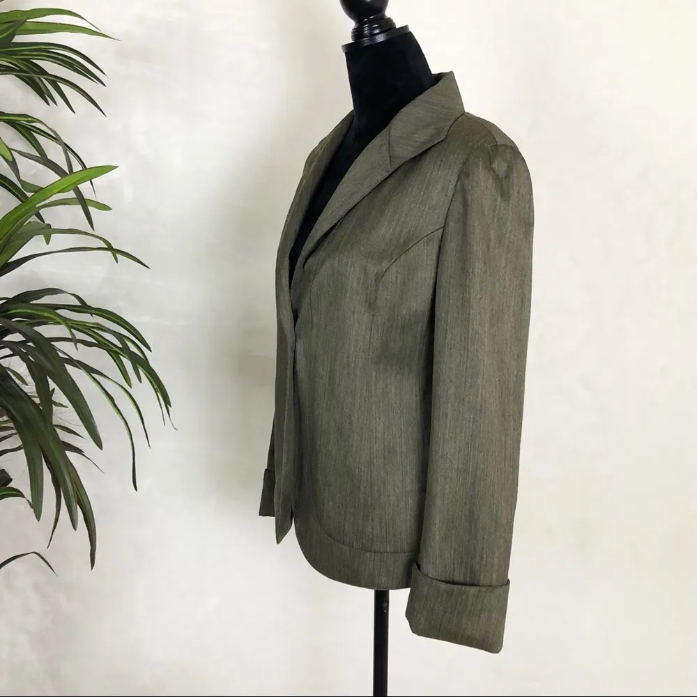 LAFAYETTE 148 blazer in olive green - Image 4