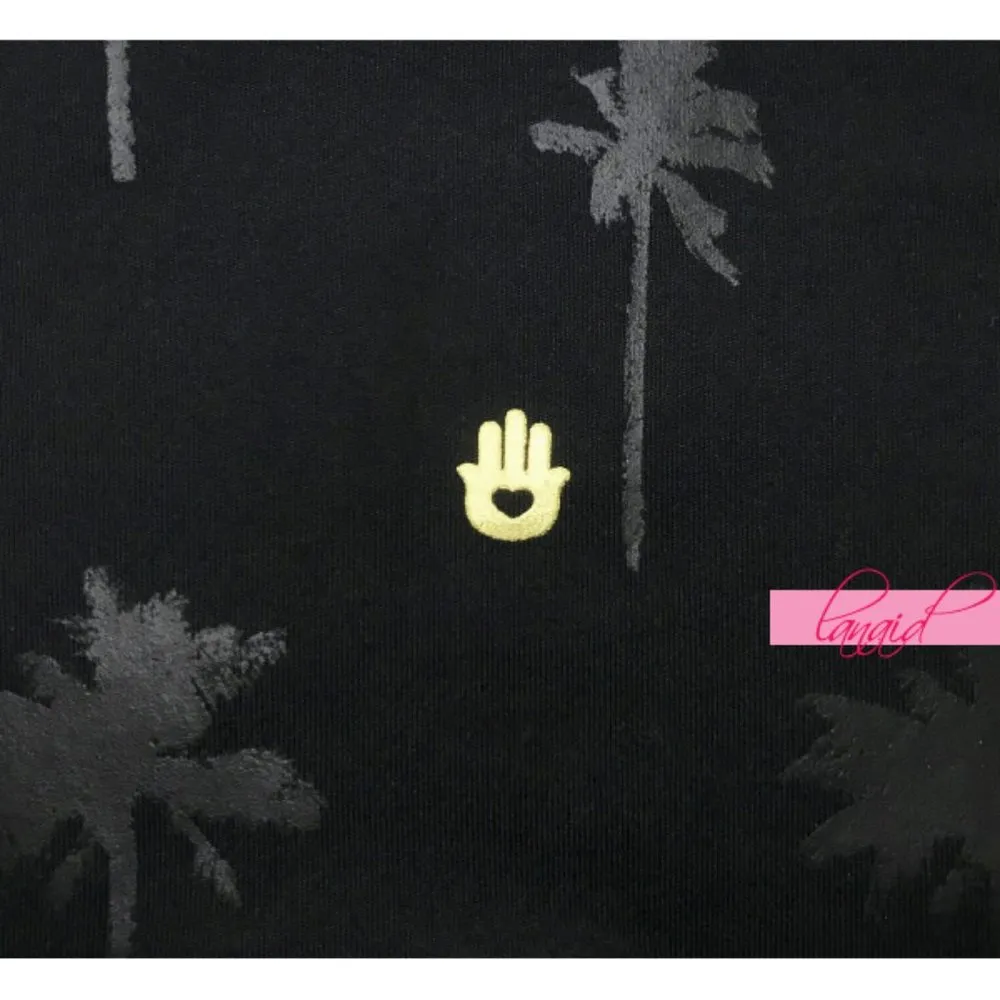 Intent Tonal Palm High Waist Rise Legging Trees Skinny Tights - Image 8