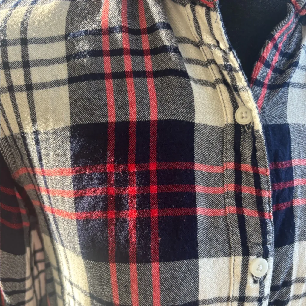 Marine Layer Anita Plaid Small Button Down grunge 90’s preppy lumberjack western - Image 3