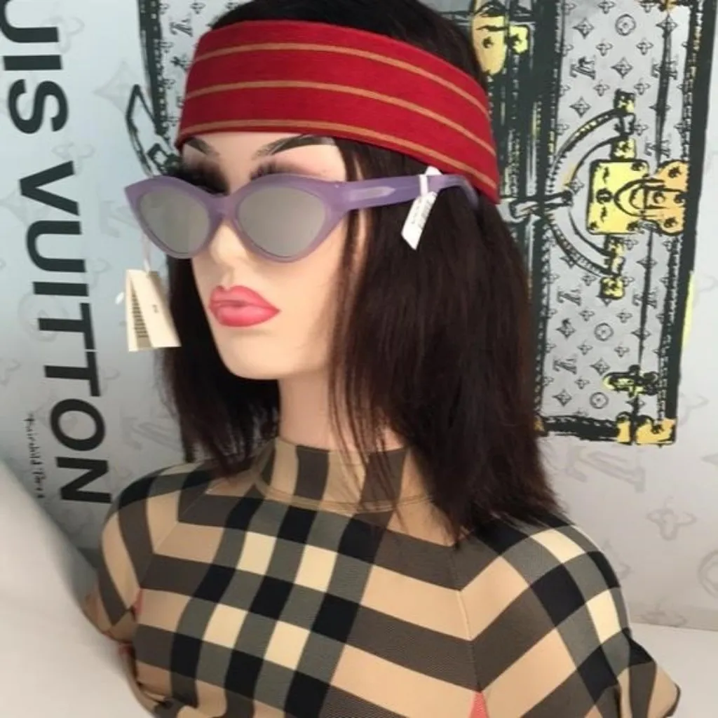 New Authentic Givenchy GV40025U Sunglasses – Purple Frame / Silver Mirror - Image 8