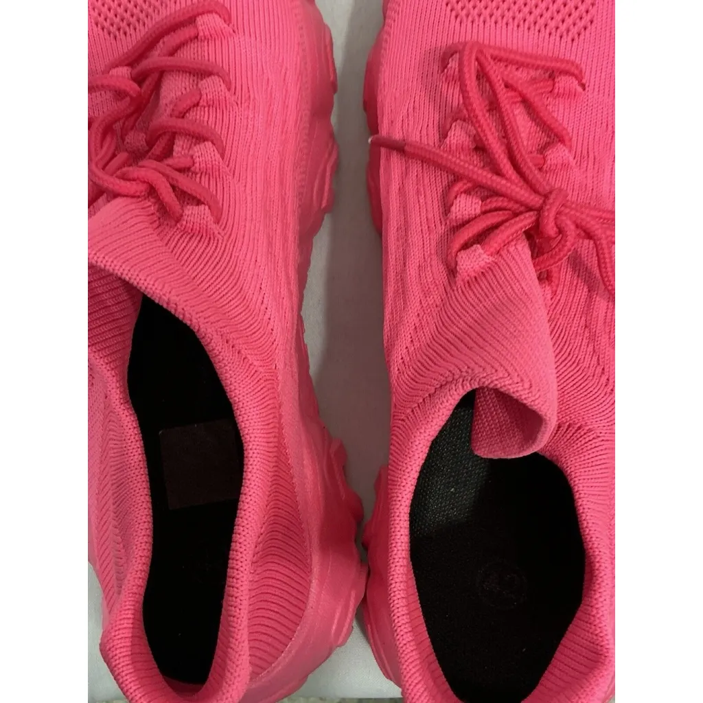 Womans Viral Tic Tok Sneakers Neon Pink 42 (10.5/11) - Image 6