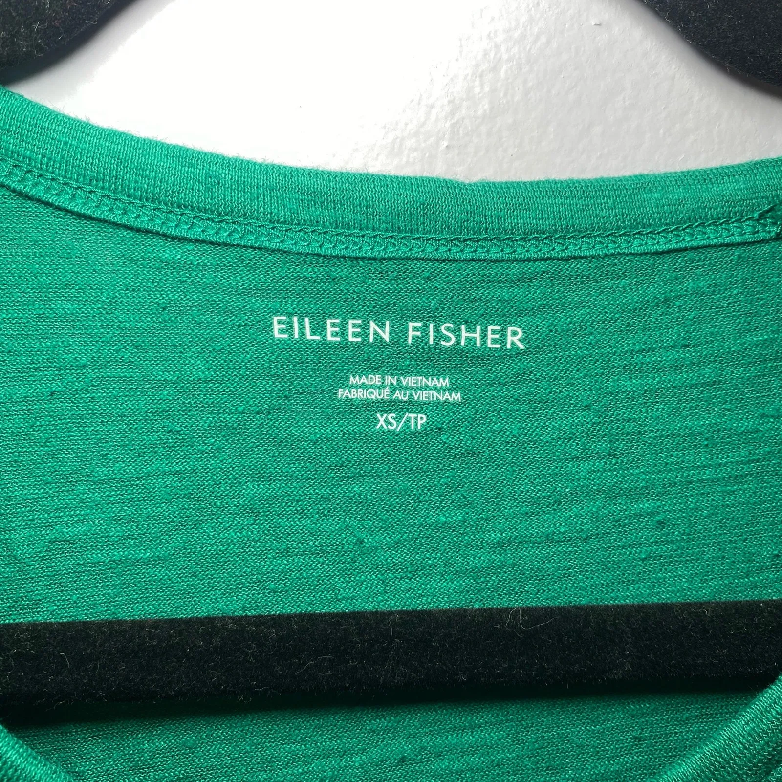 Eileen Fisher Cotton Hemp Green Oversized Shirt Dress Coverup Women's size XS - Image 2