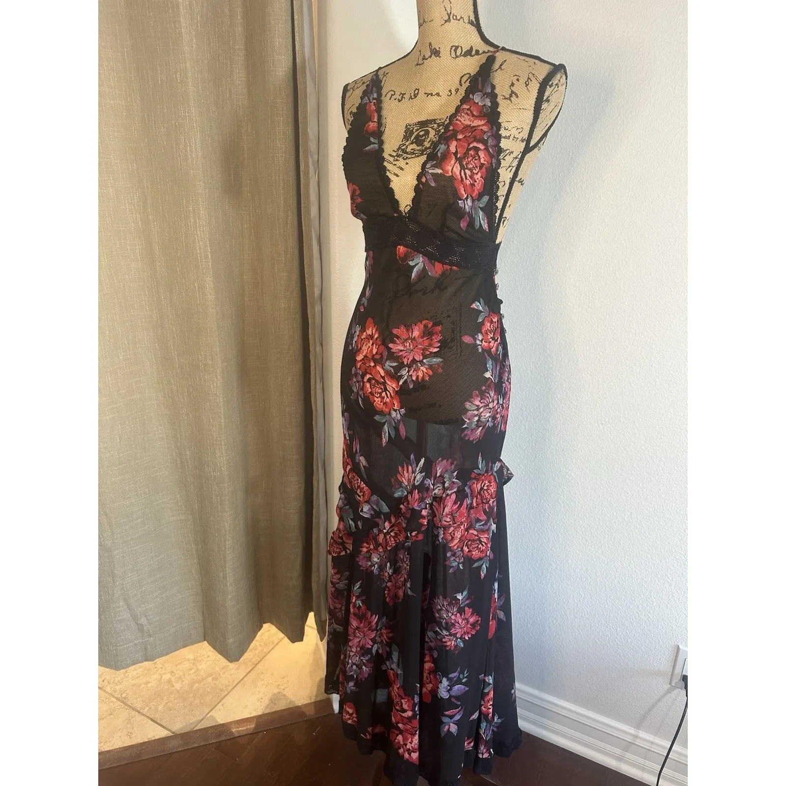 Free People Intimately Stay Awhile Sleeveless Maxi Dress, Size XSmall - Image 4