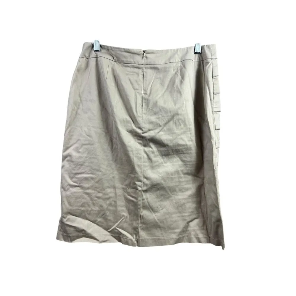 Larry Levine Stretch Women's Tan Skirt - Image 2