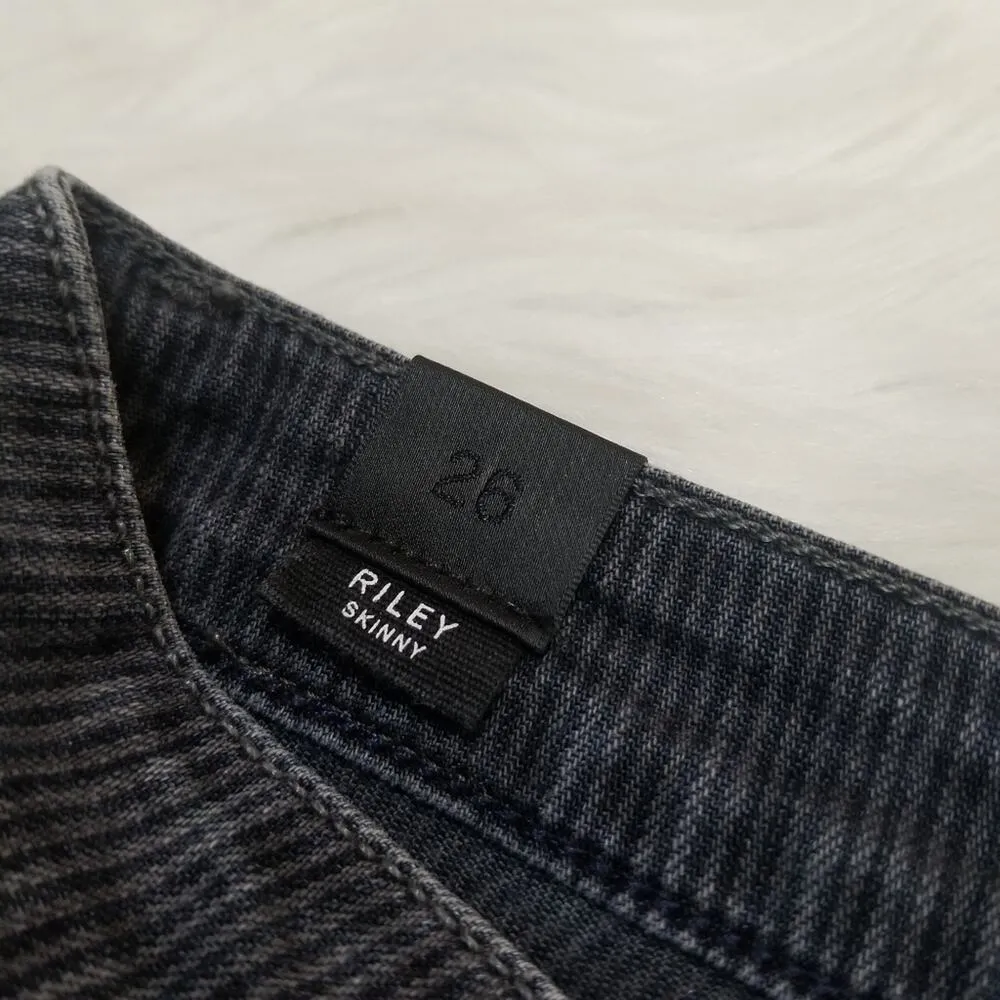 Vince Riley in Wilshire Wash Skinny Striped  Corduroy Low Rise Pants Made in USA - Image 2