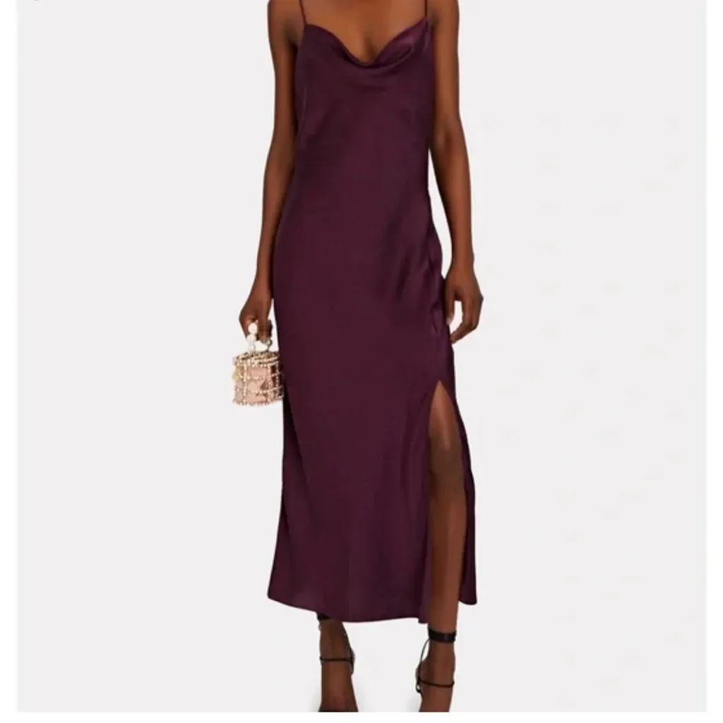 Intermix  Deep Purple Midi Dress - Image 2