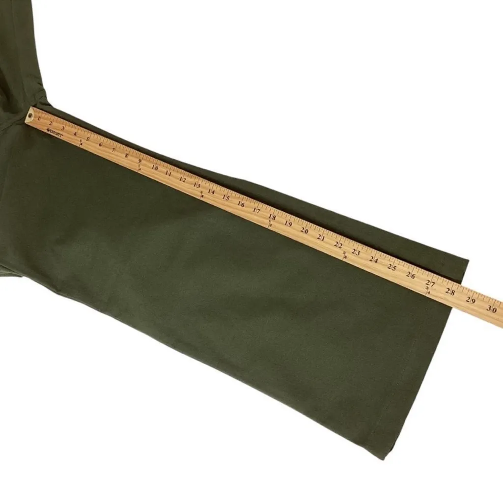 NWT AMOUR VERT Wide Leg Utility Pant Calla Green 100% Cotton Twill Pants Size 4 - Image 10