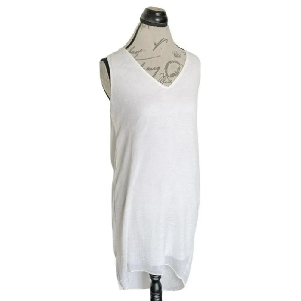 Helmut Lang Womens Sleeveless Lined White Day Dress Size Small Shift Minimalist - Image 2