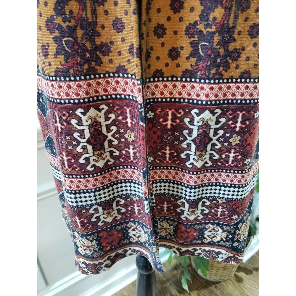 Est. 1946 Women Brown Polyester Sleeveless Casual Open Front Vest Size Large - Image 4