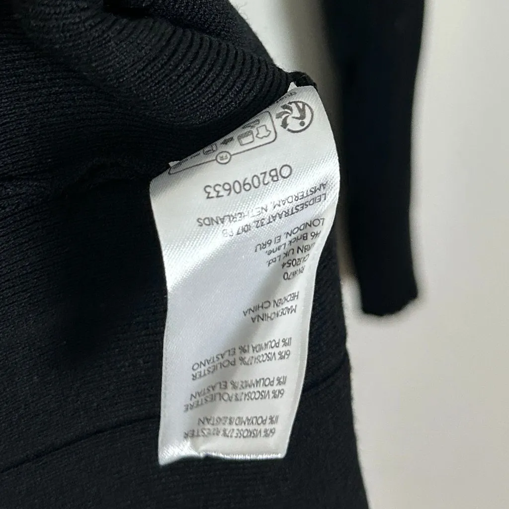 FREE PEOPLE Free People Emmy Long Sleeve Minidress in Black Size Large - Image 7